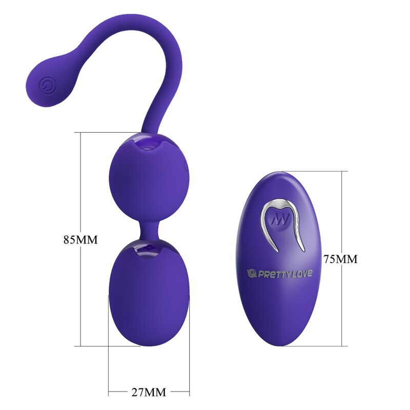 Pretty Love - Willie Youth Palline Telecomandate E Vibrazione Viola