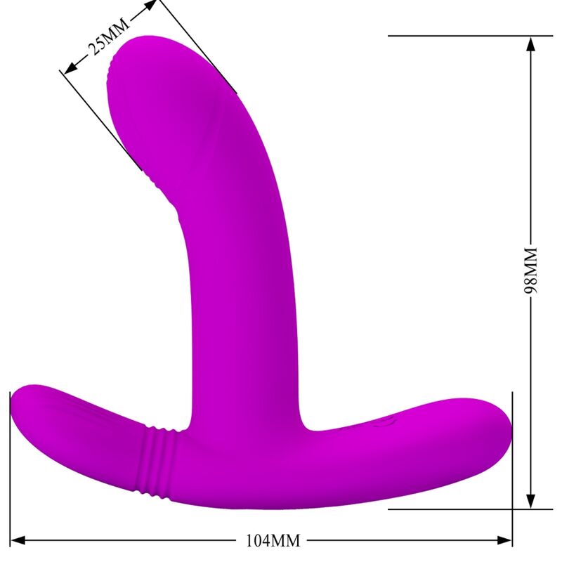 Control Geri Massaggiatore con Telecomando in Silicone Rosa - immagine 8