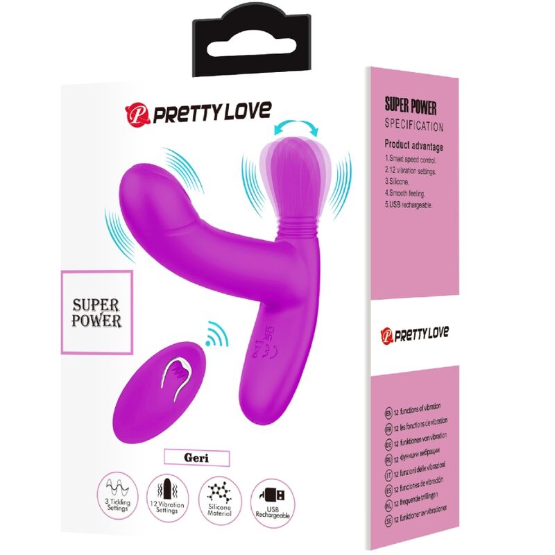 Control Geri Massaggiatore con Telecomando in Silicone Rosa - immagine 10