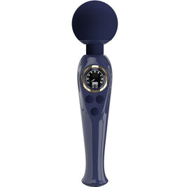 Intense Skyler Wand Vibrante Premium in Silicone Blu