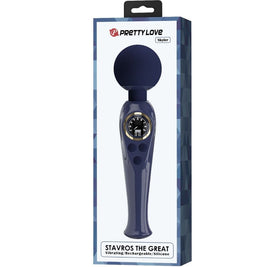 Intense Skyler Wand Vibrante Premium in Silicone Blu - immagine 8