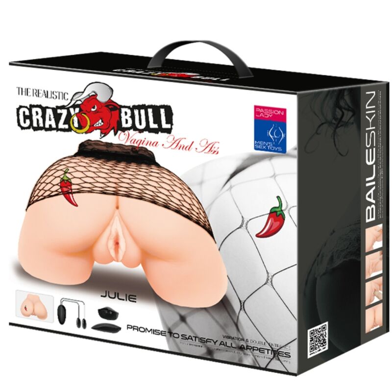 Crazy Bull - Vagina E Ano Con Rete Realistica Con Vibrazione