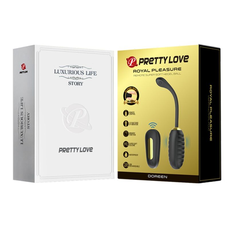 Pretty Love - Doreen Luxury Uovo Vibrante Ricaricabile Nero Telecomando