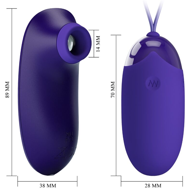 Control Pretty Love Stimolatore Clitorideo e Uovo Portatile Premium - immagine 4