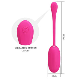 Pretty Love - Doreen Uovo Vibrante Ricaricabile Magenta Telecomando