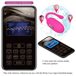 Pretty Love - Doreen Uovo Vibrante Ricaricabile Magenta Telecomando