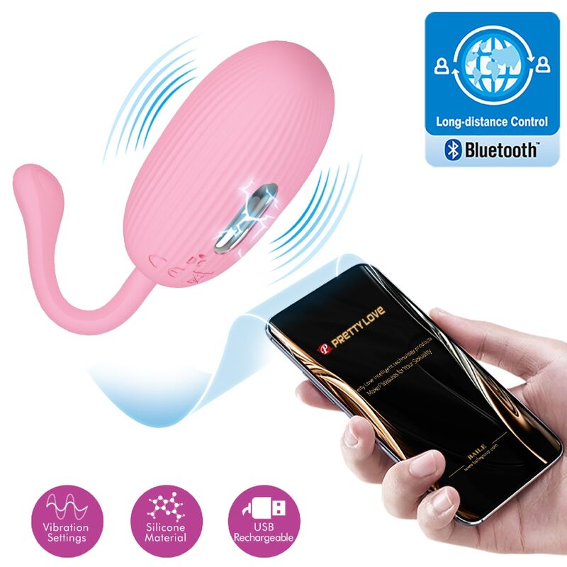 App Series Doreen Uovo Vibrante Ricaricabile in Silicone Pink - immagine 6