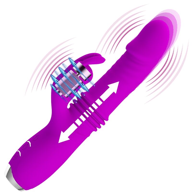 Intense Dorothy Vibratore Rabbit Ricaricabile in Silicone Viola - immagine 7