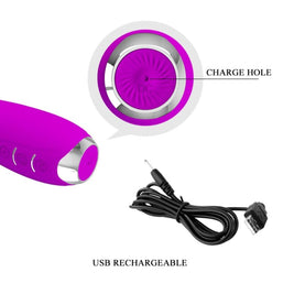 Intense Hector Vibratore Punto G Ricaricabile Impermeabile Viola - immagine 7