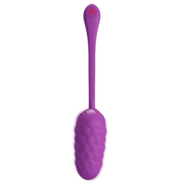 Pretty Love - Uovo Vibrante Con Texture Marina Ricaricabile Viola