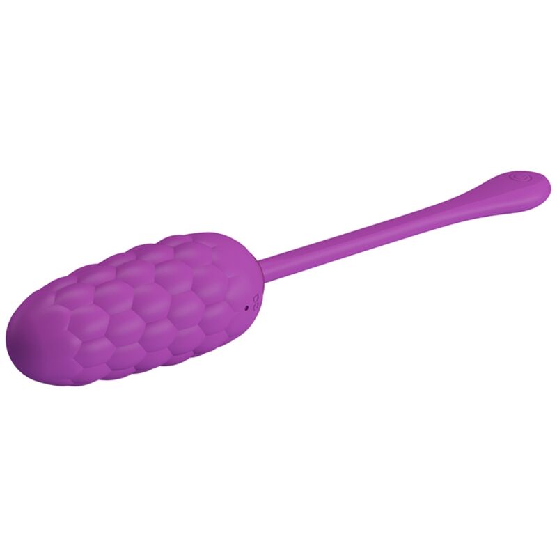 Pretty Love - Uovo Vibrante Con Texture Marina Ricaricabile Viola