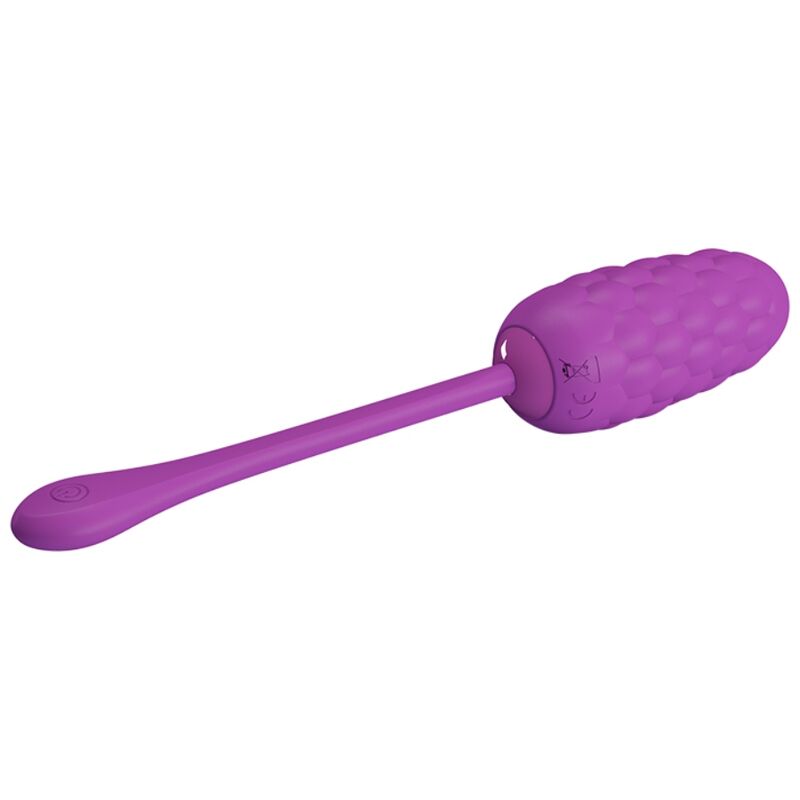 Pretty Love - Uovo Vibrante Con Texture Marina Ricaricabile Viola
