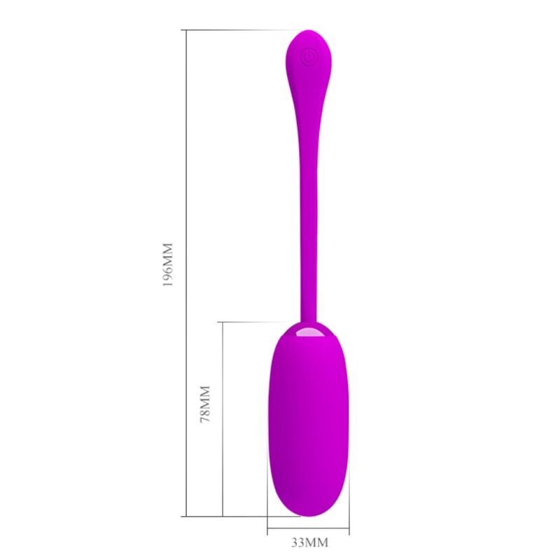 Pretty Love - Julius Uovo Vibrante Impermeabile E Ricaricabile Viola