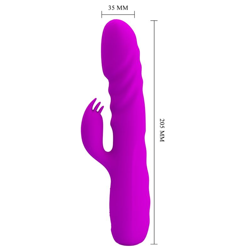 Intense Melanie Vibratore Rabbit Ricaricabile in Silicone Viola - immagine 5