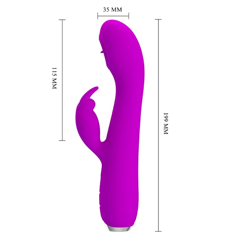 Intense Rachel Vibratore Rabbit Ricaricabile con Ventosa Viola - immagine 7