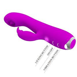 Intense Rachel Vibratore Rabbit Ricaricabile con Ventosa Viola - immagine 6