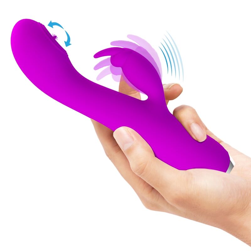 Intense Rachel Vibratore Rabbit Ricaricabile con Ventosa Viola - immagine 9