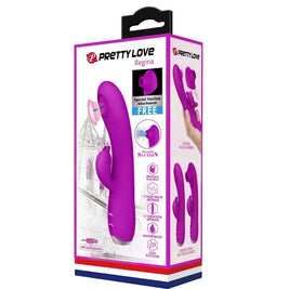 PRETTY LOVE - VIBRATORE REGINA - ONDE STIMOLANTI RICARICABILI VIOLA