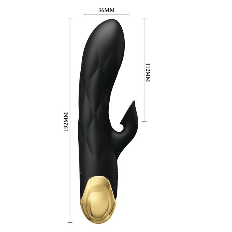 Intense Vibratore Rabbit Premium Ricaricabile Placcato Oro - immagine 4