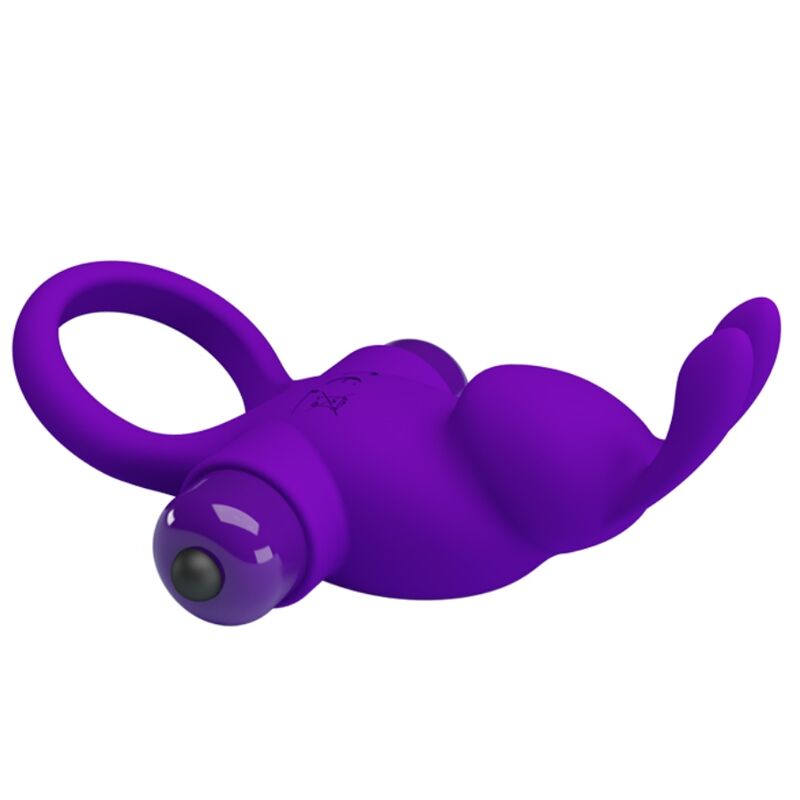 Pretty Love - Anello Vibratore Coniglio Per Pene Viola
