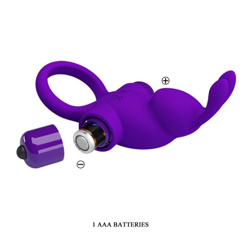 Pretty Love - Anello Vibratore Coniglio Per Pene Viola