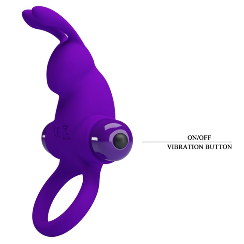 Pretty Love - Anello Vibratore Coniglio Per Pene Viola