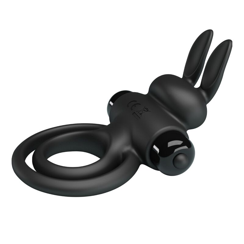 Pretty Love - Vibratore Iii Anello Coniglio Per Pene Nero