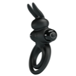 Pretty Love - Vibratore Iii Anello Coniglio Per Pene Nero