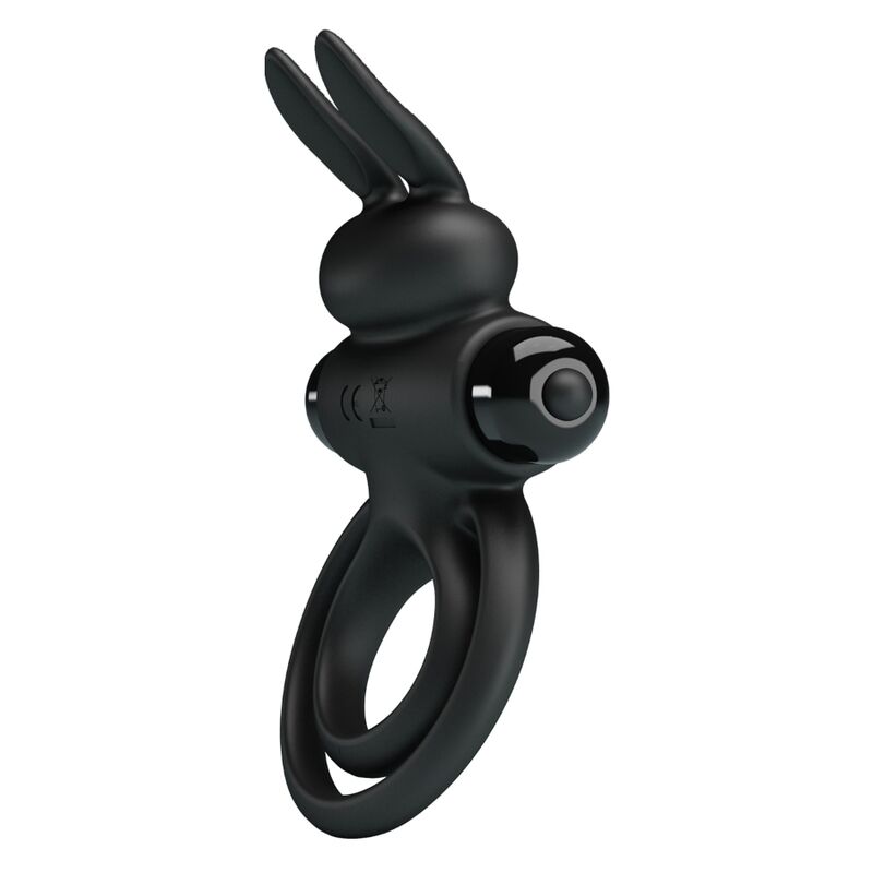 Pretty Love - Vibratore Iii Anello Coniglio Per Pene Nero