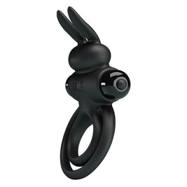 Pretty Love - Vibratore Iii Anello Coniglio Per Pene Nero