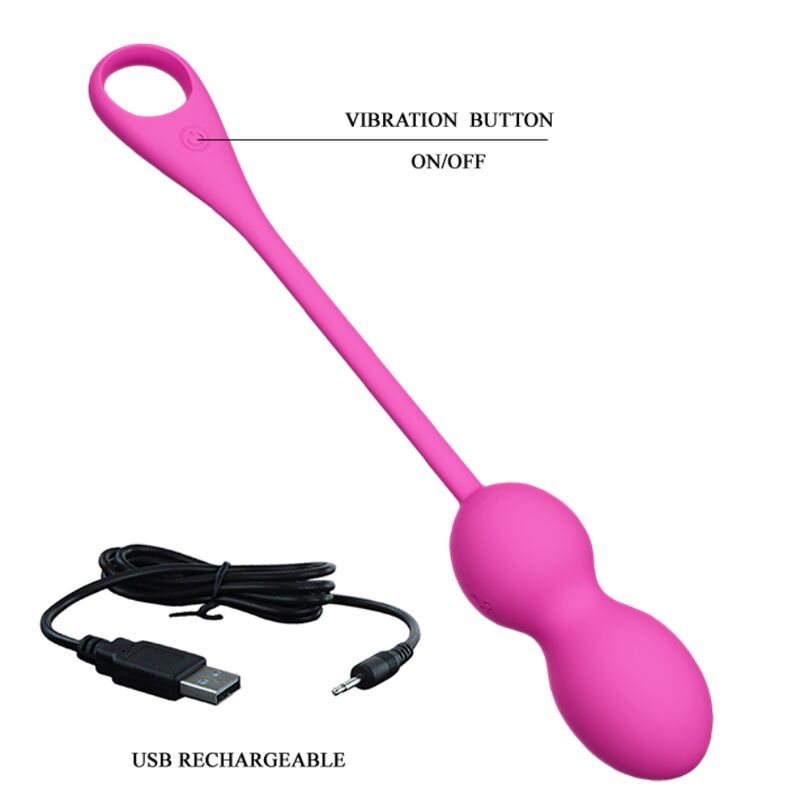 App Series Elvira Sfere Vibranti Ricaricabili in Silicone Rosa - immagine 6