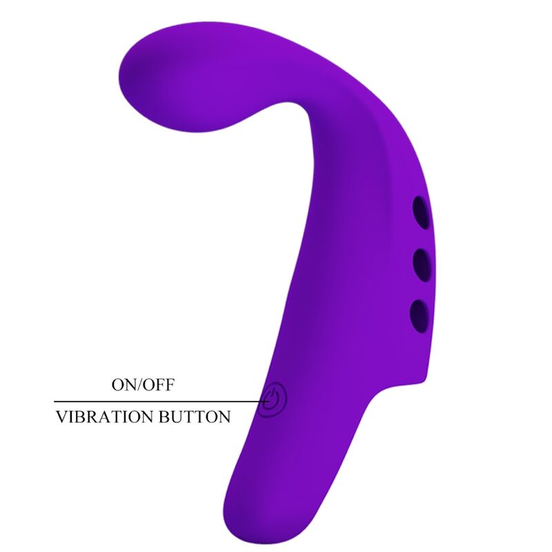 Pretty Love Gorgon Vibratore da Dito Ricaricabile USB Viola - immagine 8