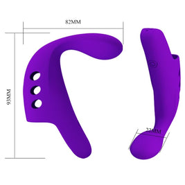 Pretty Love Gorgon Vibratore da Dito Ricaricabile USB Viola - immagine 7