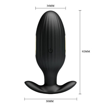 Pretty Love - Jefferson Plug Anale Nero Controllato Da App