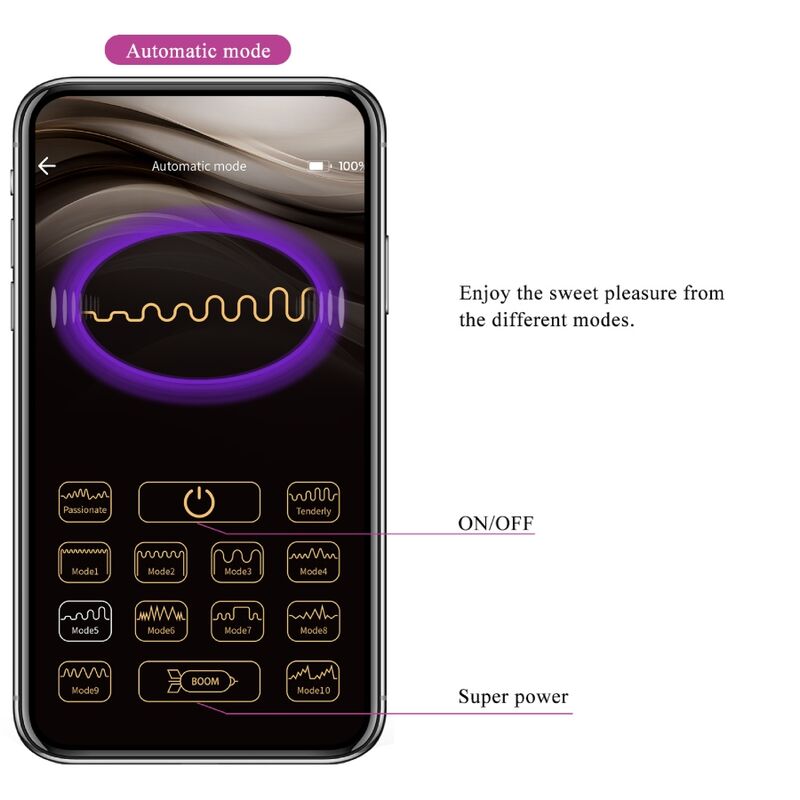 Pretty Love Ninfa Uovo Vibrante App Controllato in Silicone - immagine 14