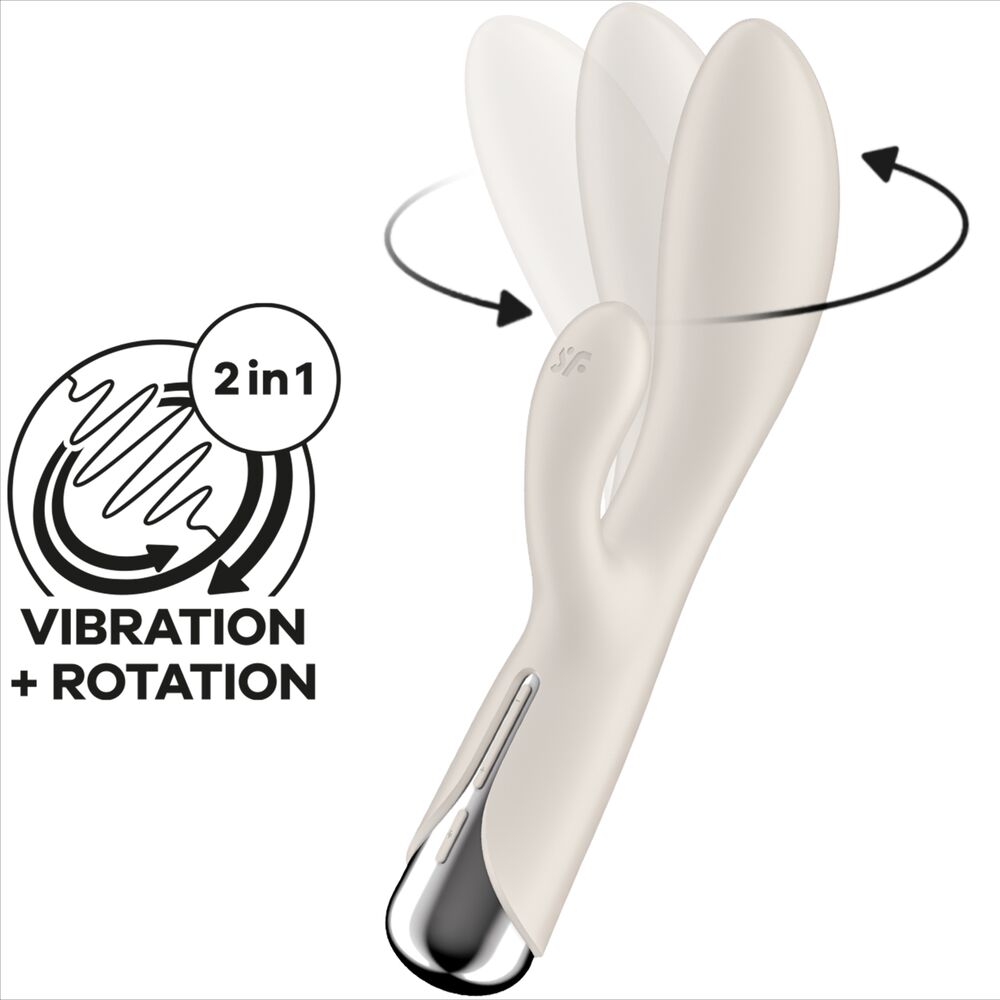 SATISFYER - SPINNING RABBIT 1 STIMOLAZIONE CLITORIDE E PUNTO G BLU