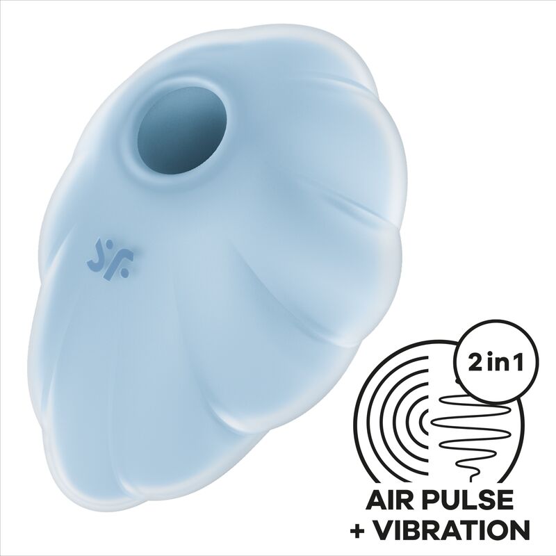 Satisfyer Cloud Dancer Blu - Stimolatore Air Pulse con Vibrazione