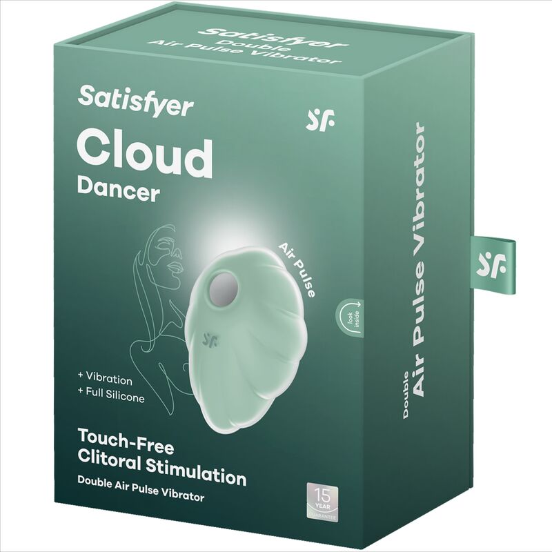 Satisfyer Cloud Dancer Green - Stimolatore Air Pulse con Vibrazione - immagine 5