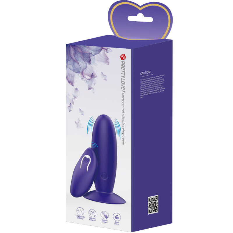 Pretty Love - Vibratore Anale Youth Plug Con Telecomando Viola