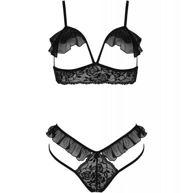 PASSION - DOLLY SET DUE PEZZI NERO L/XL