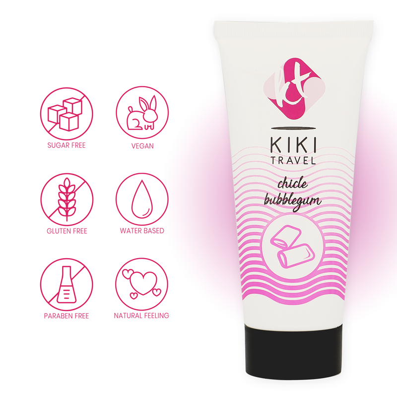 Kikí Travel Fragola Gum Lubrificante Aromatizzato 50ml - immagine 4