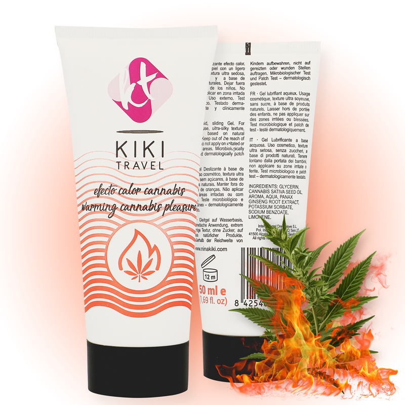 Kikí Travel - Lubrificante Effetto Caldo Cannabis 50 Ml