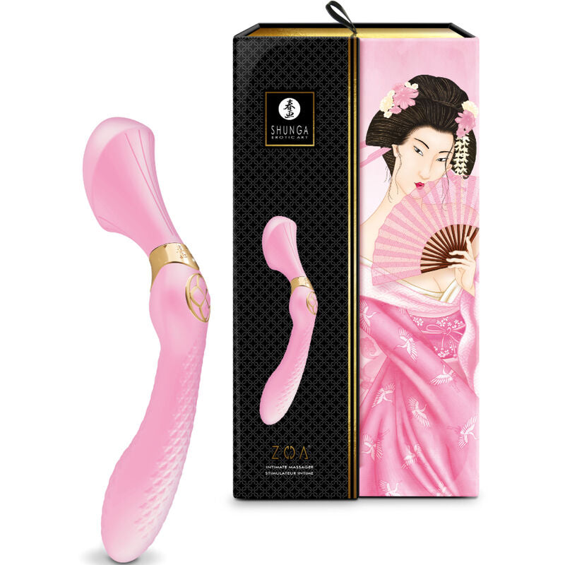 Shunga Zoa Massaggiatore Intimo Rosa in Silicone Premium - immagine 3