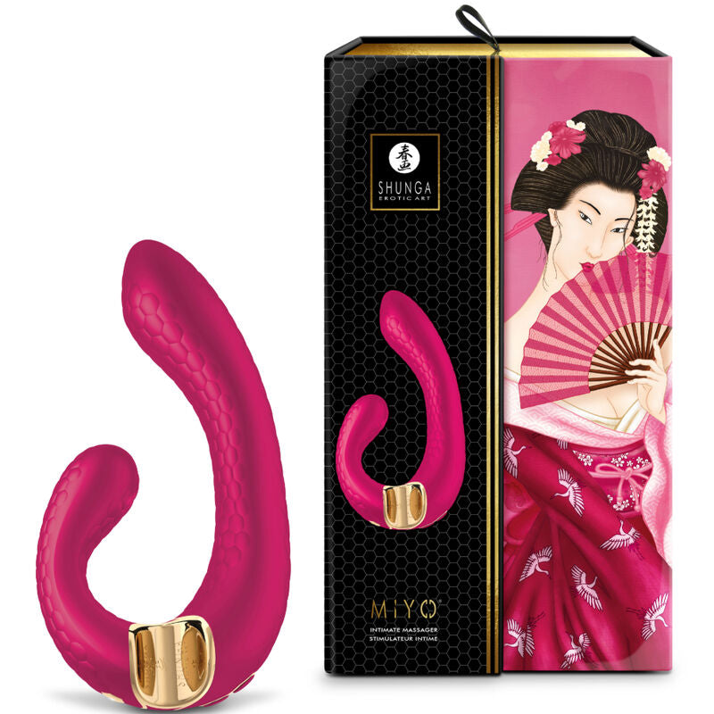 Shunga Miyo Fucsia Vibratore Punto G Premium Silicone - immagine 3