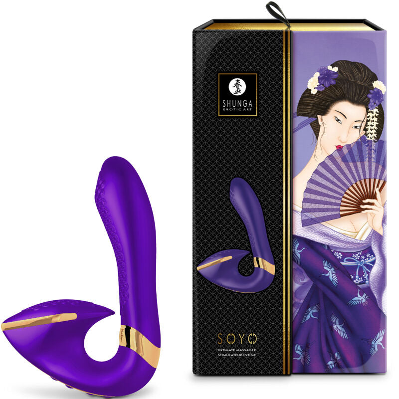 Shunga Soyo Massaggiatore Intimo Punto G in Silicone Viola - immagine 3