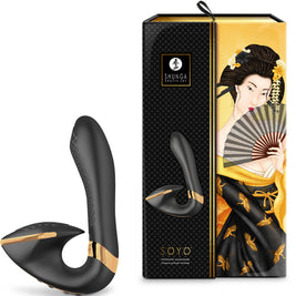 Shunga Soyo Massaggiatore Intimo Punto G in Silicone Nero - immagine 3