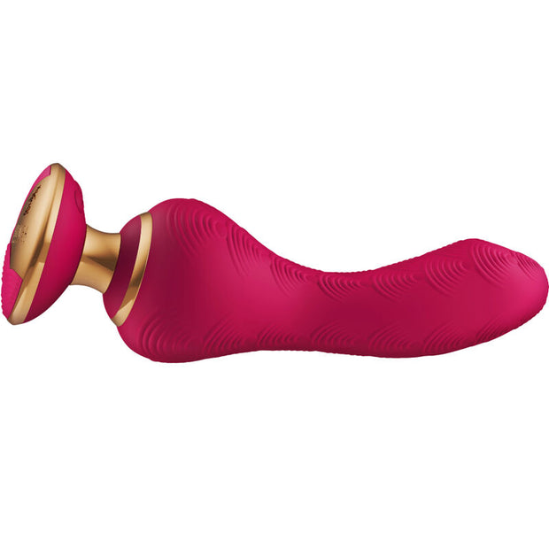 Shunga Sanya Massaggiatore Intimo in Silicone Fucsia Premium - immagine 2