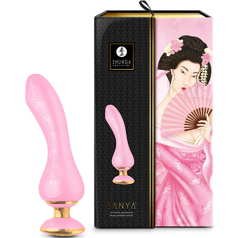 Shunga Sanya Massaggiatore Intimo in Silicone Premium Rosa - immagine 4