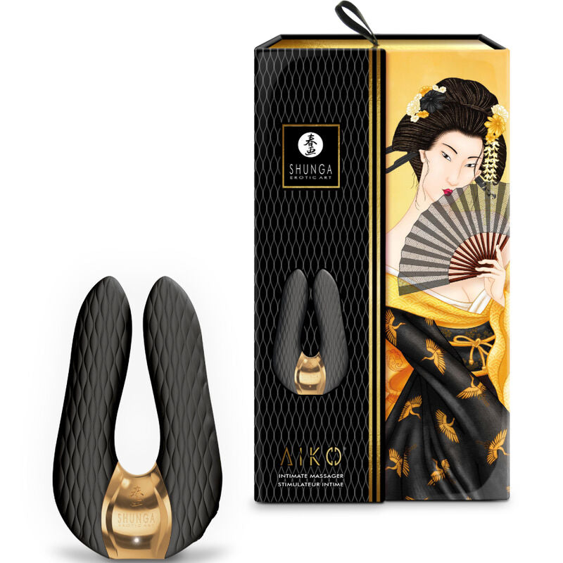 Shunga Aiko Massaggiatore Intimo Nero Premium Body-Safe - immagine 4