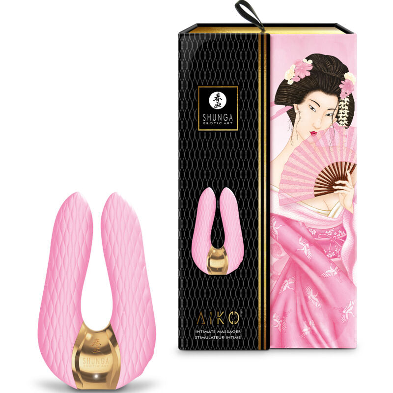 Shunga Aiko Rosa Massaggiatore Intimo in Silicone Premium - immagine 4